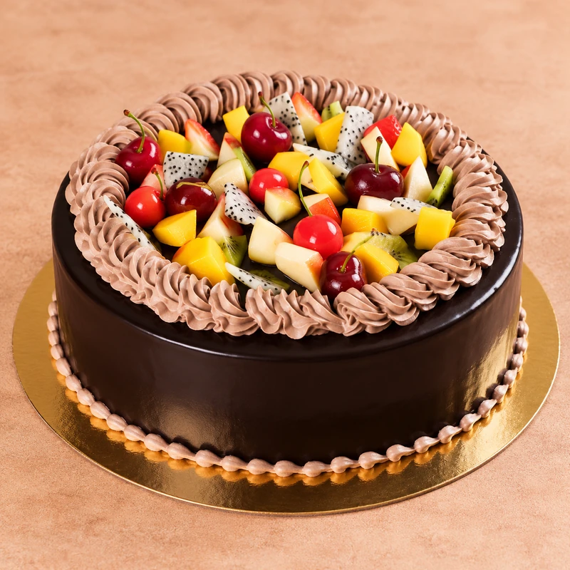 Chocolate fruit cake